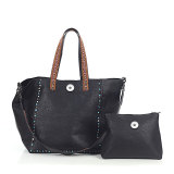 Riveted Full PU Women's Crossbody Bag Single Shoulder Bag fit 20MM Snaps button jewelry wholesale