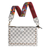 Sunflower Emerald Classic Pattern PU Triple Use Crossbody Bag fit 20MM Snaps button jewelry wholesale