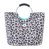 Printed diving material insulation bag, picnic bag, portable travel basket, waterproof, portable thickened ice pack fit 20MM Snaps button jewelry wholesale
