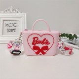 Silicone Barbie Bag Shoulder Bag Children's Cute Love Crossbody Bag