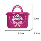 Barbie Silicone Bag Shoulder Bag Children's Cute Love Crossbody Bag fit 20MM Snaps button jewelry wholesale