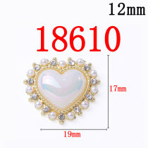12MM love  Resin snap button charms