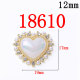 12MM love  Resin snap button charms