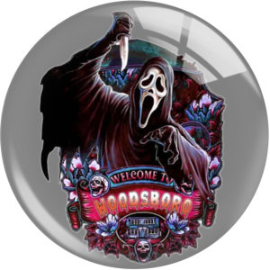 20MM Halloween movie Print glass snap button charms