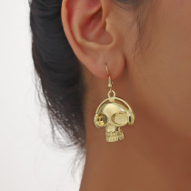 Halloween Pumpkin Skeleton Bat Earrings