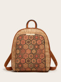Kraft paper backpack, multifunctional, large capacity, casual and versatile travel backpack