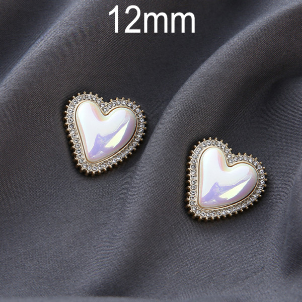 12MM love  Metal   Resin snap button charms