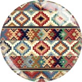 20MM design Print glass snap button charms
