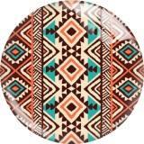 20MM design Print glass snap button charms