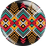 20MM design Print glass snap button charms