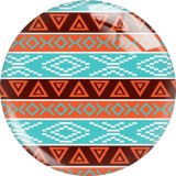 20MM design Print glass snap button charms
