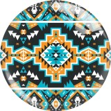 20MM design Print glass snap button charms