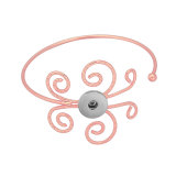 Fashion Bracelet Pattern Hollow Arm Ring Butterfly Geometric Flower Arm Bracelet Handmade Bracelet fit 20MM Snaps button jewelry wholesale