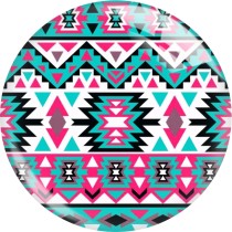 20MM design Print glass snap button charms