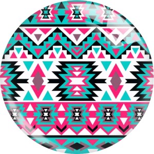 20MM design Print glass snap button charms