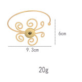 Fashion Bracelet Pattern Hollow Arm Ring Butterfly Geometric Flower Arm Bracelet Handmade Bracelet fit 20MM Snaps button jewelry wholesale