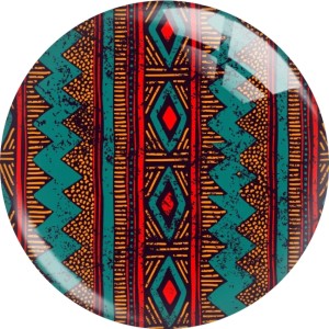 20MM design Print glass snap button charms