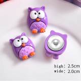 20MM Halloween  pumpkin skeleton  Resin snap button charms