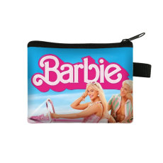Barbie Princess Zero Wallet Girl Cute Cartoon Portable Card Bag Fashion Polyester Storage Bag
