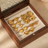 Stainless steel love  earrings