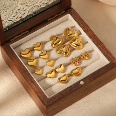 Stainless steel love  earrings