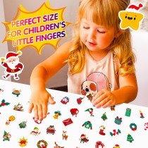 50 Christmas stickers, Santa Claus stickers, snowflake decoration, scene layout, waterproof stickers