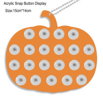 Acrylic Halloween Pumpkin Christmas Tree Love display for 18/20mm snaps chunks