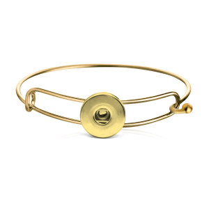 Metal  Gold bracelet  fit 20MM Snaps button jewelry wholesale