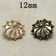 12MM Pearl  metal snap button charms