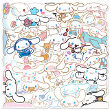 50 Cartoon Cute Cinnamoroll Car Notebook Trunk Water Cup Graffiti Decoration Waterproof Sticker