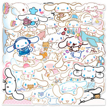 50 Cartoon Cute Cinnamoroll Car Notebook Trunk Water Cup Graffiti Decoration Waterproof Sticker