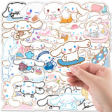 50 Cartoon Cute Cinnamoroll Car Notebook Trunk Water Cup Graffiti Decoration Waterproof Sticker