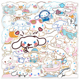 50 Cartoon Cute Cinnamoroll Car Notebook Trunk Water Cup Graffiti Decoration Waterproof Sticker
