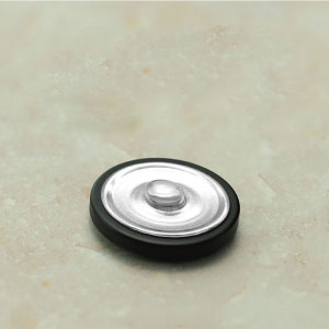 20MM Cute little dog black and white  metal snap button charms