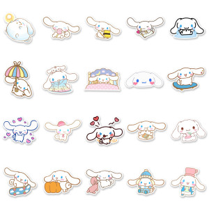 50 Cartoon Cute Cinnamoroll Car Notebook Trunk Water Cup Graffiti Decoration Waterproof Sticker