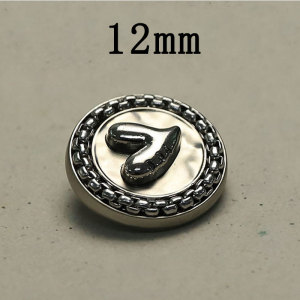 12MM Love avatar metal snap button charms