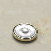 23MM Pearl white metal snap button charms