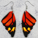 PU leather Butterfly wing earrings