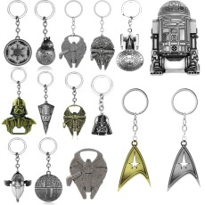Star Wars spacecraft keychain Death Star pendant Jedi Knight keychain pendant Bottle opener