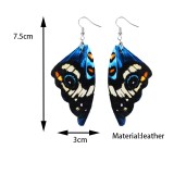 PU leather Butterfly wing earrings