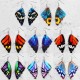 PU leather Butterfly wing earrings