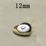 12MM Love shell  metal snap button charms