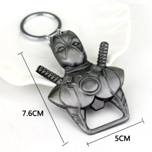 Superhero Death Attendant Poison Mask Keychain Bottle Opener Pendant Keychain Car Pendant