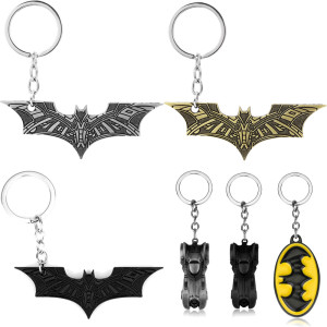 Justice League Batman Keychain Chariot Pendant Retro Super Hero bat man Keychain Pendant