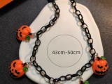 Creative and Fun Pumpkin Bat Ghost Halloween Necklace fit  20MM Snaps button jewelry wholesale