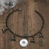Creative and Fun Pumpkin Bat Ghost Halloween Necklace fit  20MM Snaps button jewelry wholesale