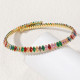 Crystal studded short elastic collar