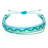 Simi Yafeng Braided Bracelet Colorful Wax Thread Fried Dough Twists Braid Combination Beach Hand Rope