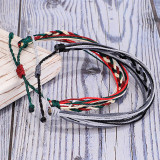Simi Yafeng Braided Bracelet Colorful Wax Thread Fried Dough Twists Braid Combination Beach Hand Rope