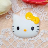 20MM KT cat bow Resin snap button charms